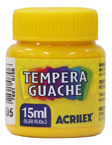 TINTA GUACHE AMARELO OURO 15ML - ACRILEX