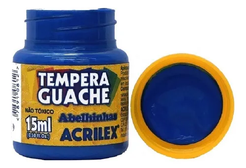 TINTA GUACHE AZUL 15ML - ACRILEX