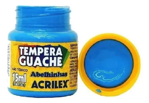 TINTA GUACHE AZUL CELESTE 15ML - ACRILEX