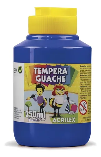 TINTA GUACHE AZUL TURQUESA 250ML - ACRILEX