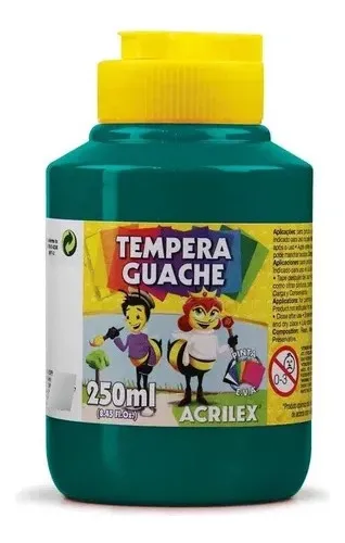 TINTA GUACHE VERDE BANDEIRA 250ML - ACRILEX