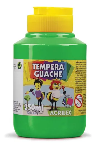 TINTA GUACHE VERDE FOLHA 250ML - ACRILEX