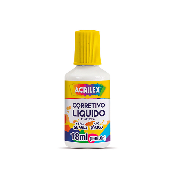 CORRETIVO LIQUIDO ESCOLAR 18ML - ACRILEX