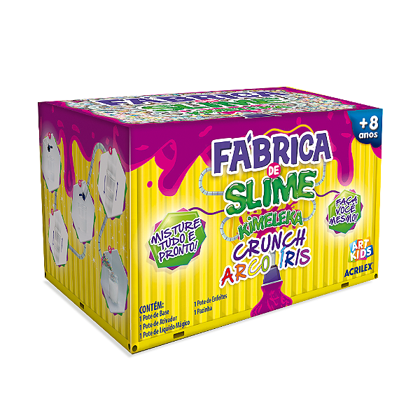 FABRICA DE SLIME KIMELEKA CRUNCH ARCO IRIS - ART KIDS