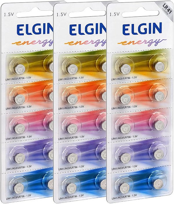 BATERIA ALCALINA LR41 /AG3 /LR736 1.5V - ELGIN