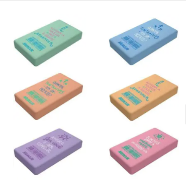 BORRACHA COLOR RETANGULAR FRASES - MERCUR