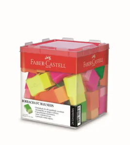 BORRACHA PLASTICA NEON - FABER-CASTELL
