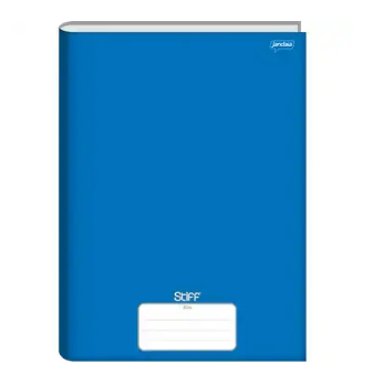 CADERNO BROCHURA CAPA DURA 1/4 COM 80 FOLHAS AZUL SLIM STIFF - JANDAIA