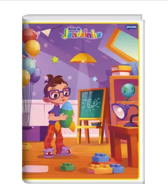 CADERNO BROCHURA CAPA FLEXIVEL 1/4 COM 48 FOLHAS - JANDAIA