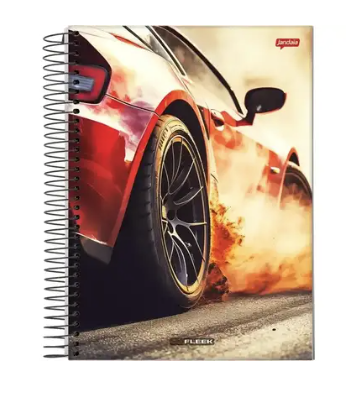 CADERNO ESPIRAL CAPA DURA 1 MATERIA COM 96 FOLHAS ON FLEEK - JANDAIA