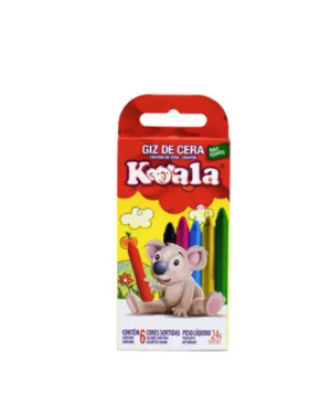 GIZ DE CERA COM 06 CORES - KOALA