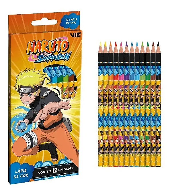 LAPIS DE COR NARUTO SUMMIT COM 12 CORES - VIZ