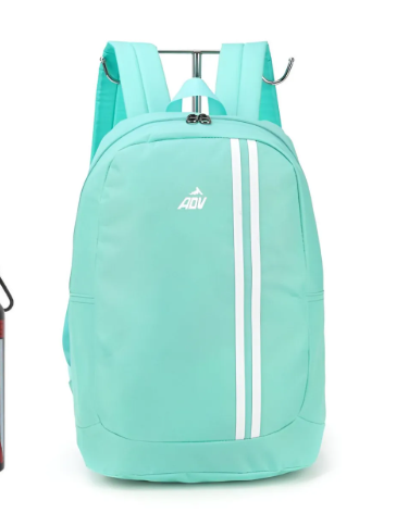MOCHILA DE COSTA ADV VERDE CLARO LISTRA VERTICAL - LUXCEL