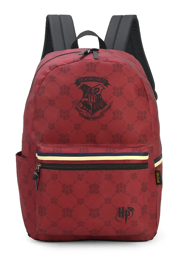 MOCHILA DE COSTA HARRY POTTER HOGWARTS VINHO - LUXCEL