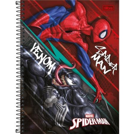 CADERNO ESPIRAL CAPA DURA 1 MATERIA COM 80 FOLHAS SPIDER MAN - TILIBRA