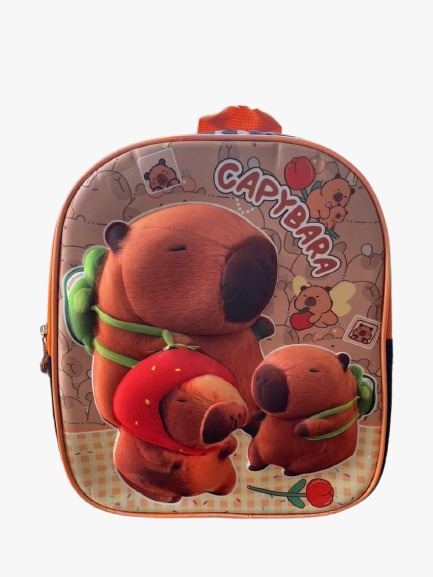 MOCHILA DE COSTAS INF. PRÉ ESCOLAR CAPIVARA
