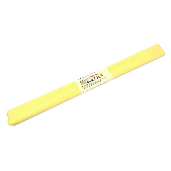 PAPEL CREPOM COMUM CANDY COLOR AMARELO (48CMX2M) - VMP