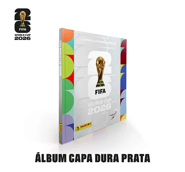 Copa Do Mundo 2026 - Álbum Capa Dura Prata - FIFA WORLD CUP 2026™️