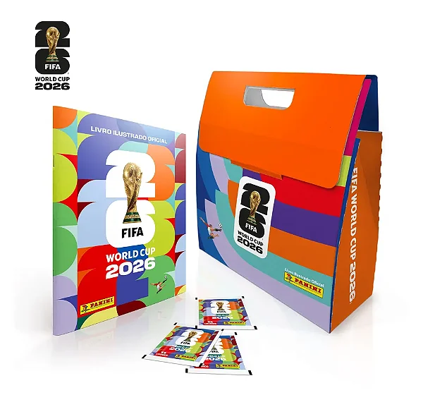 Copa Do Mundo 2026 - BOX Sacola - Álbum Capa Cartão + 30 Envelopes - FIFA WORLD CUP 2026™️
