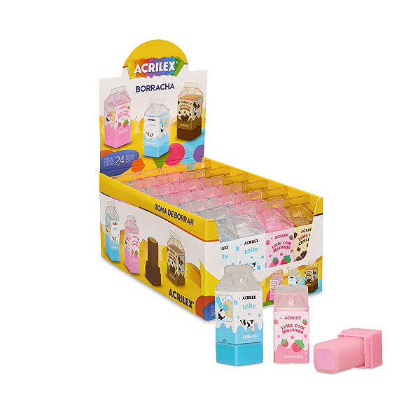 BORRACHA MILK CAIXA DE LEITE - ACRILEX