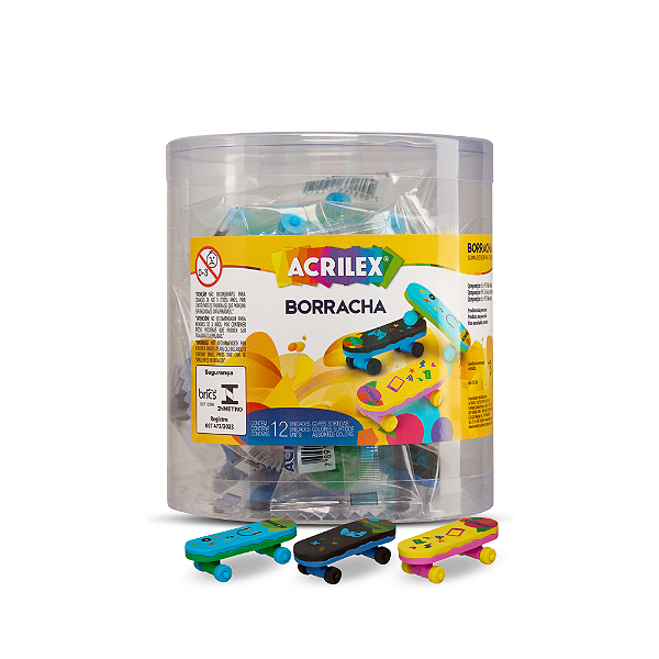 BORRACHA SKATE - ACRILEX