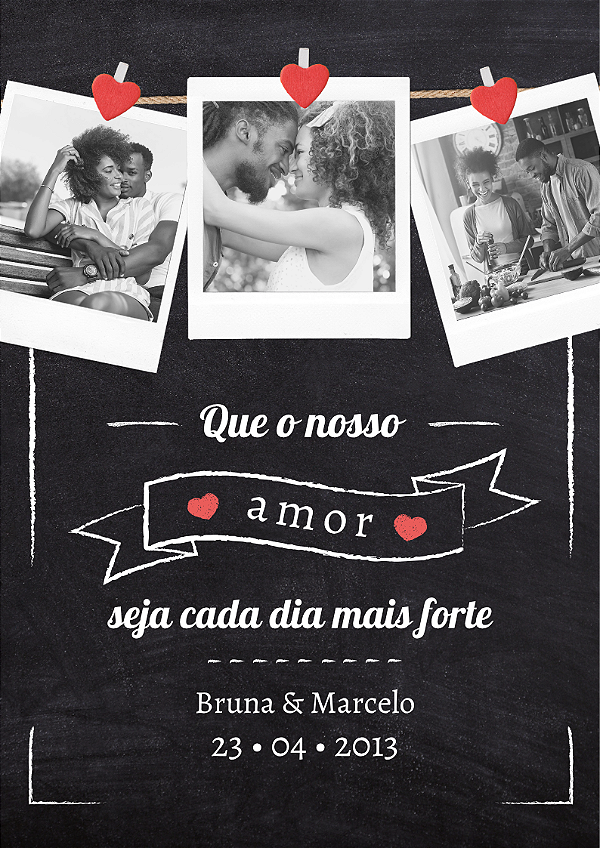 QUADRO NOSSO AMOR (20X29CM) - A4