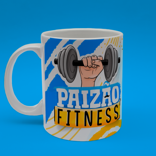CANECA DE LOUÇA PAIZÃO FITNESS PERSONALIZADO