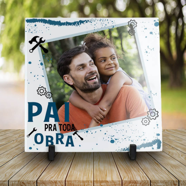 AZULEJO PAI PRA TODA OBRA 15X15CM PERSONALIZADO