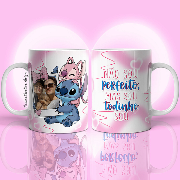 CANECA DE LOUÇA NÃO SOU PERFEITO MAS SOU TODINHO SEU PERSONALIZADO