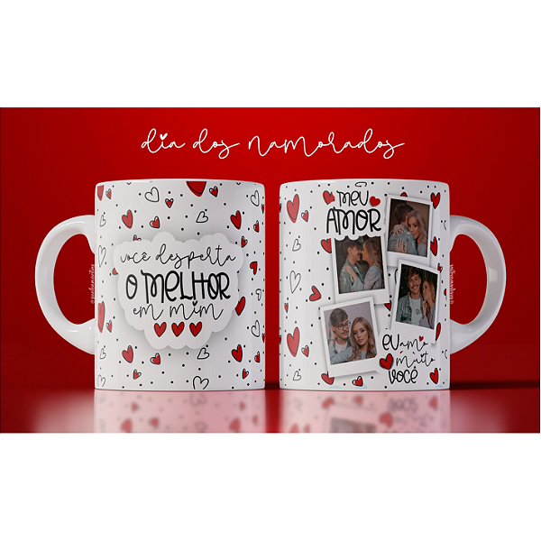 CANECA DE LOUÇA VOCE DESPERTA O MELHOR EM MIM PERSONALIZADO