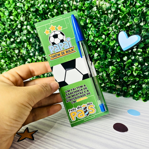 CARTAO + CANETA PAPAI SHOW DE BOLA (8X20CM)