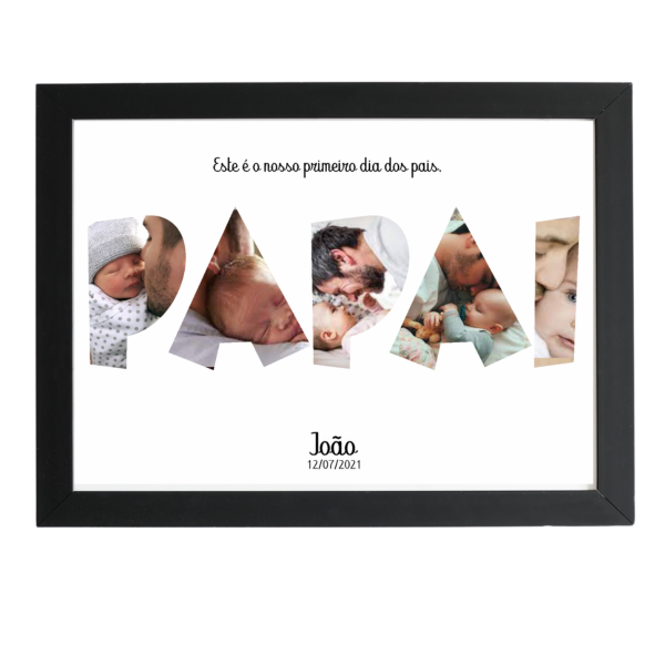QUADRO PAPAI (20X29CM) A4 PERSONALIZADO
