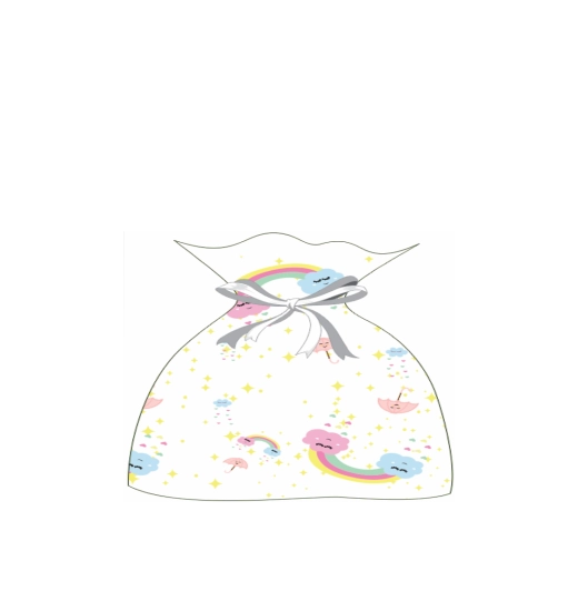 SACO DE PRESENTE INFANTIL CHUVA DE AMOR (20X30CM) - EMAPEL