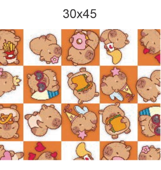 SACO DE PRESENTE INFANTIL CAPIVARA (30X45CM) - EMAPEL