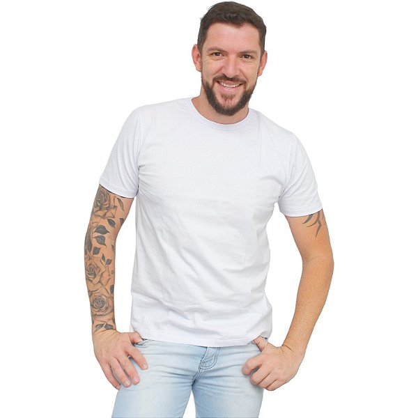 CAMISETAS ALGODÃO 100% COR BRANCO