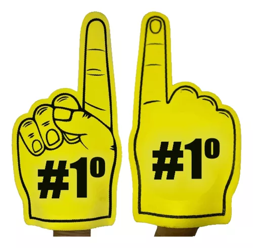 10 Mão De Torcida N1 Em Eva Tipo Espuma Para Evento Em Geral