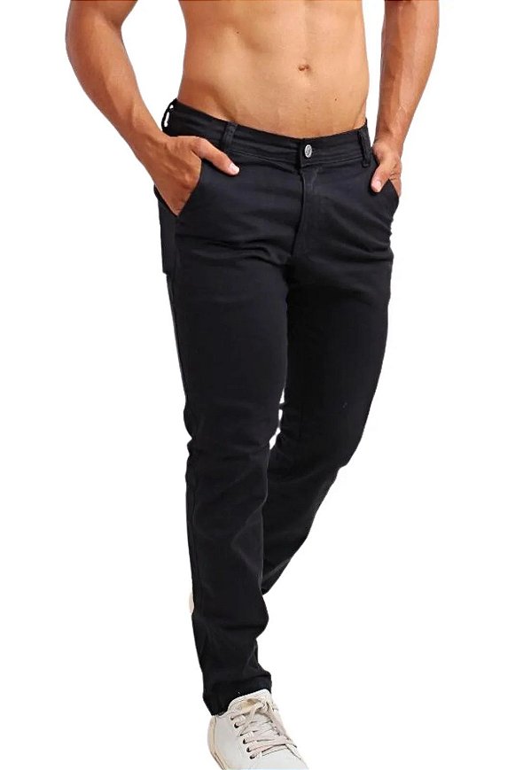 Calça Chino Esporte Fino Preta