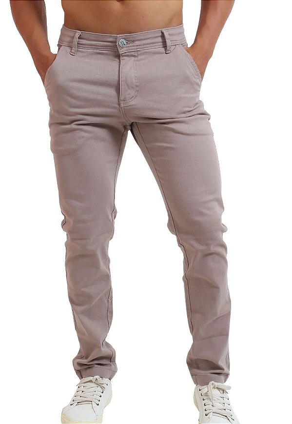 Calça Chino Esporte Fino Caqui