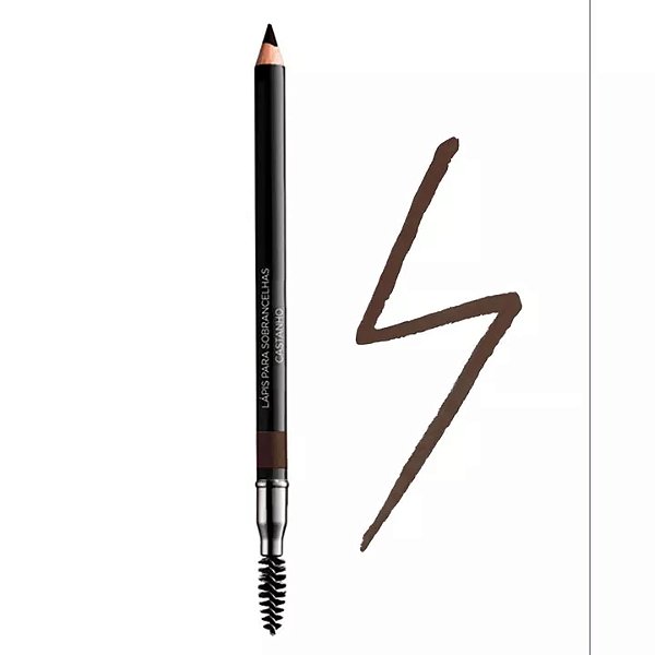 Avon Lápis de Sobrancelha Duo Castanho