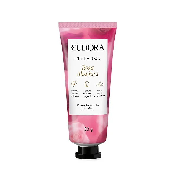 Creme Perfumado para Mãos Instance Rosa Absoluta 30g