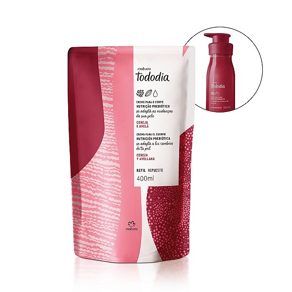 Refil Creme Para Corpo TodoDia Cereja e Avelã 400ml