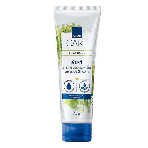 Luvas de Silicone Creme Protetor para as Mãos Erva Doce 75g