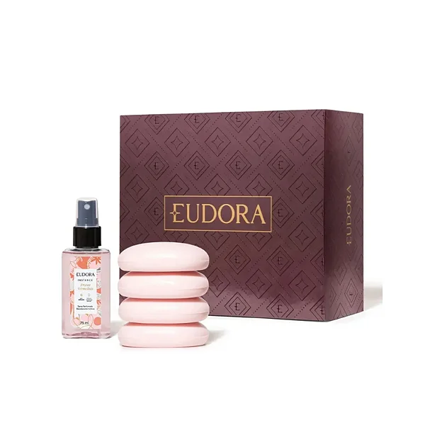 Kit Frutas Vermelhas: Spray Corporal 75ml + Sabonete em Barra 4x80g