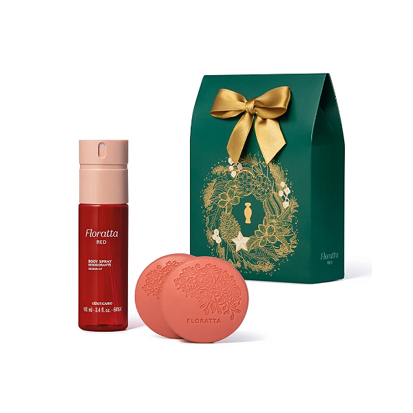 Kit Presente Natal Floratta Red Cuidados