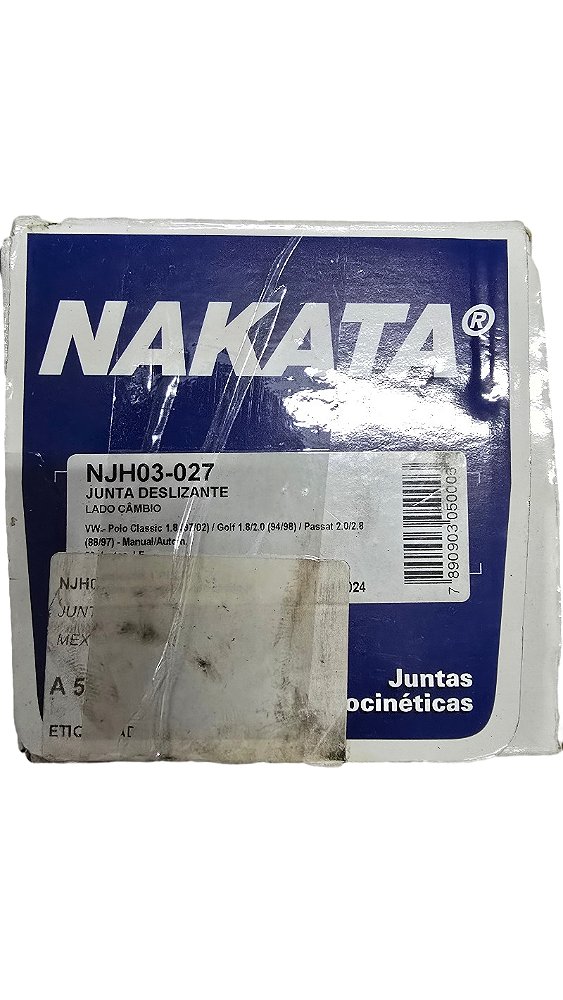 JUNTA DESLIZANTE POLO CLASSIC GOLF PASSAT NAKATA NJH03-027 | LOTE PEÇAS AUTOMOTIVAS 2026