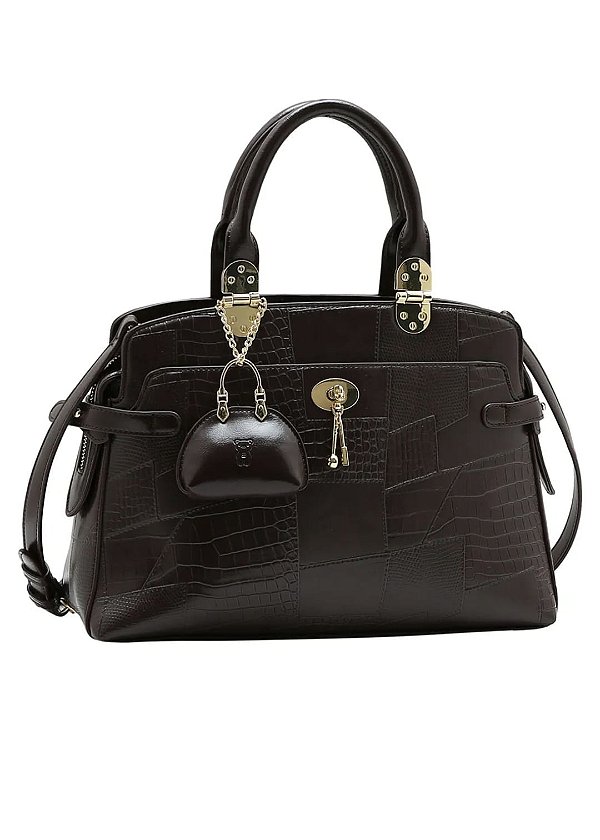 Bolsa Feminina New Croco Verniz