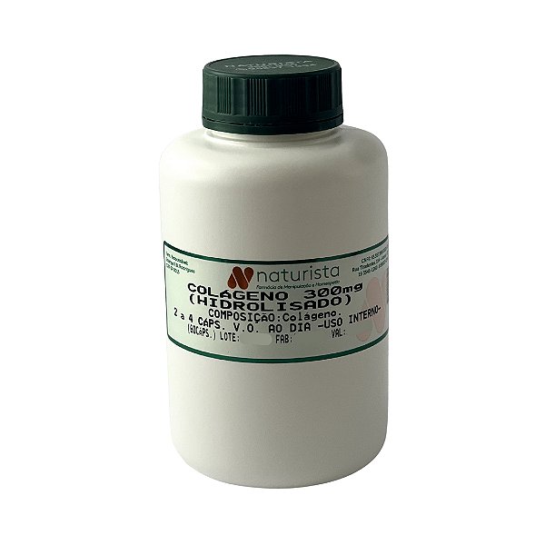 Colágeno Hidrolisado 300mg 60 Cápsulas