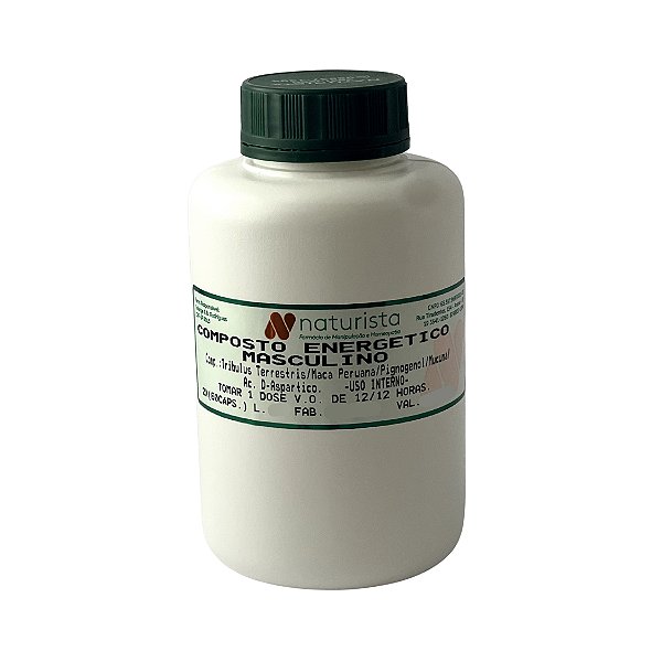 Composto Energético Masculino 60 Cápsulas