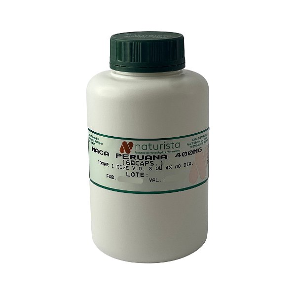 Maca Peruana 400mg 60 Cápsulas
