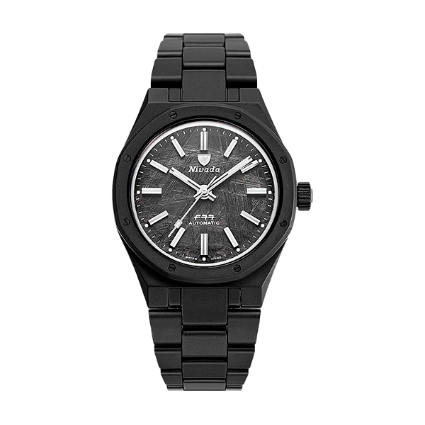 Nivada Grechen F77 Black Ceramic Meteorite